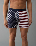 AEO Men's American Flag 6" Flex Boxer Brief - Navy