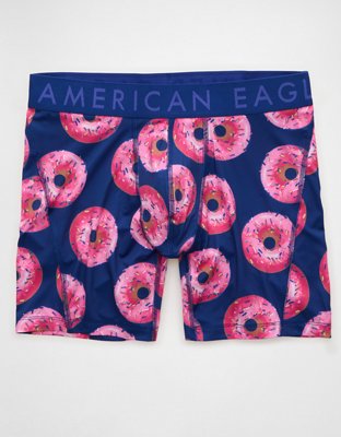 AEO Men's Food 6" Flex Boxer Brief - Navy