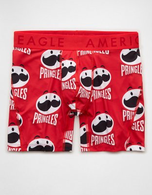 AEO Men's Pringles 6" Flex Boxer Brief - Red