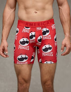 AEO Men's Pringles 6" Flex Boxer Brief - Red