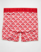 AEO Men's Coca-Cola 6" Flex Boxer Brief - Red