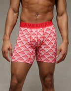AEO Men's Coca-Cola 6" Flex Boxer Brief - Red