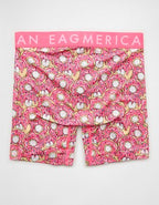 AEO Men's Food 6" Flex Boxer Brief - Pink Infusion