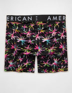 AEO Men's Burst 6" Flex Boxer Brief - Black Magic
