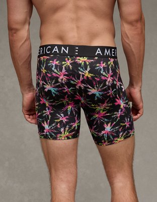 AEO Men's Burst 6" Flex Boxer Brief - Black Magic
