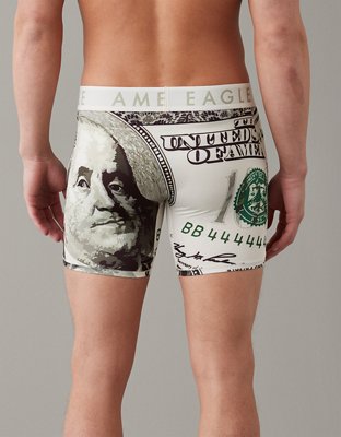 AEO Men's 6" Money Flex Boxer Brief - Green