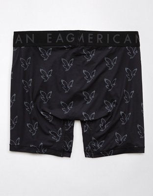 AEO Men's Eagle 6" Flex Boxer Brief - Black