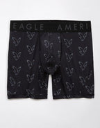 AEO Men's Eagle 6" Flex Boxer Brief - Black