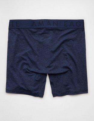 AEO Men's Space Dye 6" Flex Boxer Brief - Midnight Blue