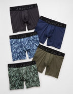 AEO 6" Flex Boxer Brief 5-Pack - Multi
