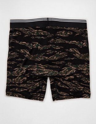 AEO Men's Camo 6" Ultra Soft Boxer Brief - Olive