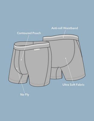 AEO Men's Camo 6" Ultra Soft Boxer Brief - Olive