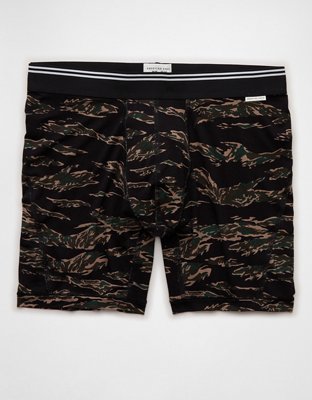 AEO Men's Camo 6" Ultra Soft Boxer Brief - Olive