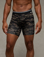 AEO Men's Camo 6" Ultra Soft Boxer Brief - Olive