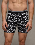 AEO Men's 6" Racing Ultra Soft Boxer Brief - Black Marl