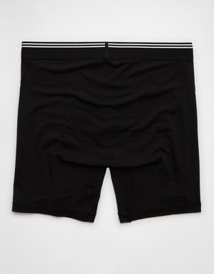 AEO Men's 6" Ultra Soft Boxer Brief - Black