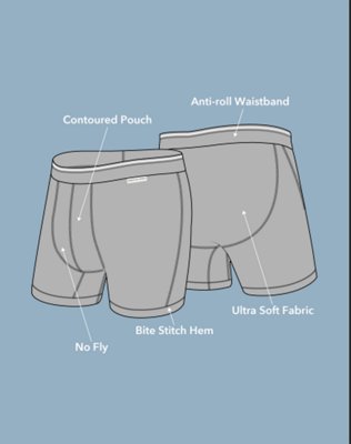 AEO Men's 6" Ultra Soft Boxer Brief - Black