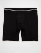 AEO Men's 6" Ultra Soft Boxer Brief - Black