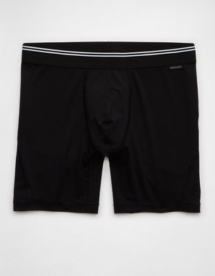 AEO Men's 6" Ultra Soft Boxer Brief - Black