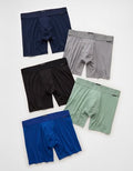 AEO Men's 6" Ultra Soft Slub Boxer Brief 5-Pack - Multi