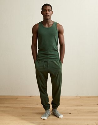 AEO Men's Jersey Jogger - Deep Forest Green