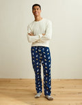 AEO Men's Snoopy Flannel PJ Pant - Navy