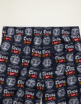 AEO Coors Graphic Flannel PJ Pant - Navy
