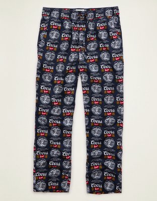 AEO Coors Graphic Flannel PJ Pant - Navy