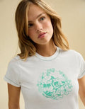 AE Surf Graphic Shrunken Tee - Fresh White