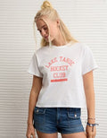 AE Ex-Boyfriend Hockey Club Graphic T-Shirt - White
