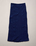 AE77 Crinkle Midi Skirt - Indigo