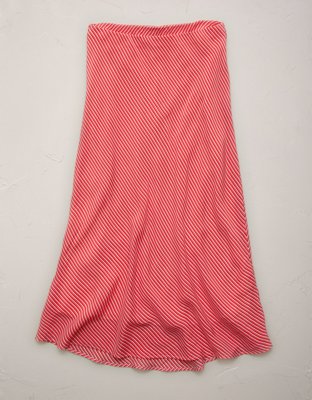 AE77 Striped Slip Skirt - Multi