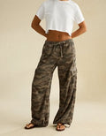 AE Low-Rise Corduroy Cargo Pant - Camo Green