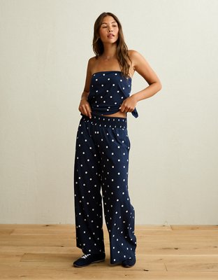 AE Sunchaser Knit High-Waisted Pant - Navy