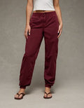 AE Stretch High-Waisted Baggy Jogger - Maroon