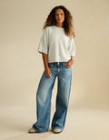 AE Whoa So Soft Short-Sleeve Sweater - Heather Frost