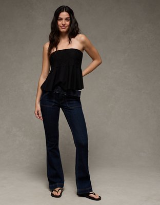 AE Lace Tube Top - Black