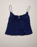 AE77 Crinkle Cami Top - Indigo