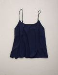 AE77 Satin Slip Cami - Indigo