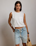 AE77 Boxy Shell Top - White