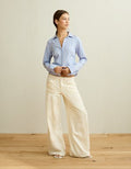 AE Fitted Button-Up Shirt - Blue