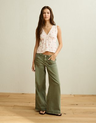 AE Wide-Strap Tank - Cream
