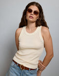AE77 Premium Rib Tank - Ivory