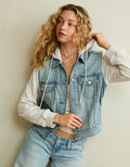AE Hooded Denim Jacket - Medium Vintage Wash