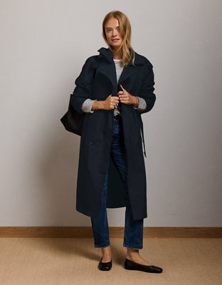 AE77 Trench Coat - Navy