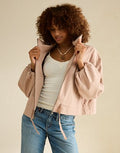AE Funnel Neck Bomber Jacket - Rose