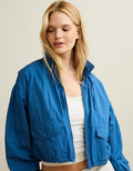AE Cropped Windbreaker Jacket - Blooming Bright Blue