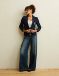 AE Shrunken Crest Blazer - Navy