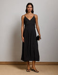 AE77 Slip Cami Dress - Black
