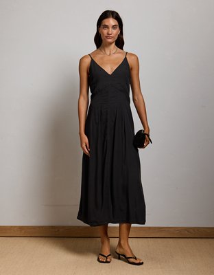 AE77 Slip Cami Dress - Black